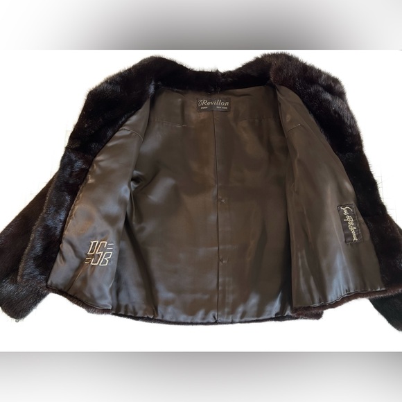 Vintage 1960s Saks Fifth Avenue Revillon Black Mink Jacket Women’s Size 2 Bridal - Picture 14 of 16